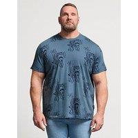 Badrhino Tiger Bamboo T-Shirt - Blue