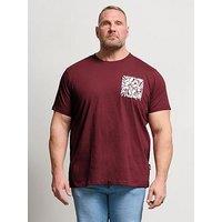 Badrhino Flower Pocket T-Shirt - Red