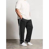 Badrhino Side Stripe Joggers - Black
