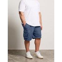 Badrhino Three Quarter Cargo Shorts - Blue