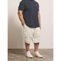 Badrhino Three Quarter Cargo Shorts - Natural