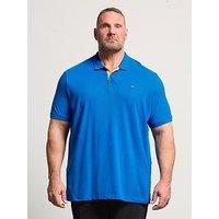 Badrhino Contrast Polo Shirt - Blue