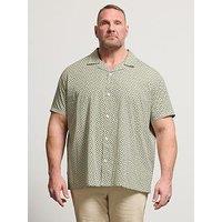 Badrhino Badrhino Vetiver Poplin Short Sleeve Shirt