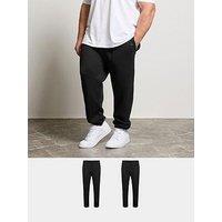 Badrhino 2 Pack Essential Joggers 32" - Black