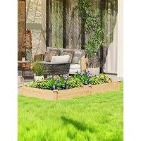 Outsunny Garden Bed Flat 235W X 121D X 26H Cm