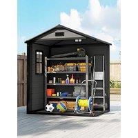 Outsunny Garden Storage Shed 183W X 134D X 173-210H Cm