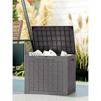 Outsunny Outdoor Storage Box 56L X 41W X 50H Cm Brown