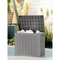 Outsunny Outdoor Storage Box 56L X 41W X 50H Cm Natural