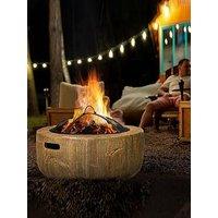 Outsunny Fire Pit 61.5L X 61.5W X 39H Cm