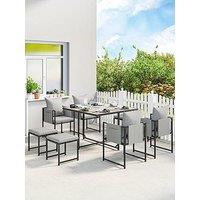 Outsunny 8 Seater Cube Patio Dining Set