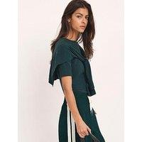 Mint Velvet Teal Scarf Knit Jumper - Green