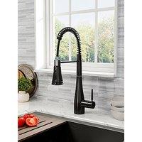Living And Home Black Pre-Rinse Pull-Down Swivel Kitchen Faucet
