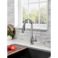 Living And Home Silver Side Lever Spring Neck Pull Out Kitchen Tap