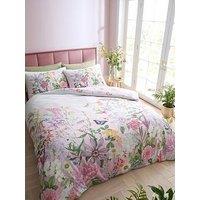 Rhs X Catherine Lansfield Enchanted Butterfly Garden Duvet Set Pink