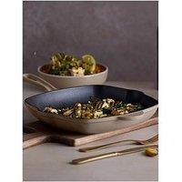 Barbary & Oak Nattura 28Cm Cast Iron Grill Pan With Pour Spouts, Cashmere