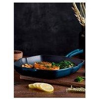 Barbary & Oak Nattura 28Cm Cast Iron Grill Pan With Pour Spouts, Agave