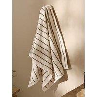 Yard Hebden Narrow Stripe Towel Collection Olive