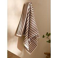 Yard Hebden Stripe Towel Collection Chocolate
