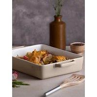 Barbary & Oak Nattura 38Cm Rectangular Baking Dish, Easy Grip Handles, Cashmere