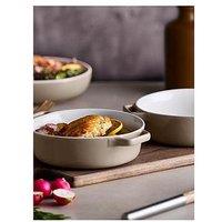 Barbary & Oak Nattura Set Of Two 21.5Cm Round Baking Dishes, Cashmere