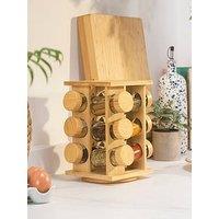 Salter Bamboo 12 Jar Spice Rack