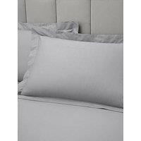 Bianca 180 Thread Count Egyptian Cotton Oxford Pillowcase Silver Grey