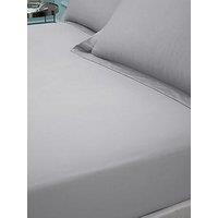 Bianca 180Tc Egyptian Cotton Fitted Sheet Silver