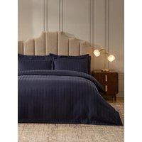 Dusk Hotel Satin Stripe 200 Threat Count 100% Cotton Duvet Cover- King
