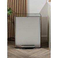 Salter S.S. Dual Recycle Pedal Bin - Silver