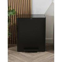 Salter S.S. Dual Recycle Pedal Bin - Black