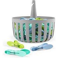 Beldray 30 Easy Grip Pegs & Basket