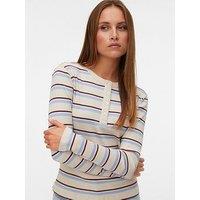 Vero Moda Vmkatie Long Sleeve O-Neck Top - Brown/Blue