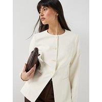 Vero Moda Vmdrea Long Sleeve Fitted Blazer - Grey