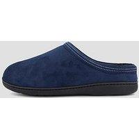 The Very Collection Fleece Lined Mule Slipper - Navy