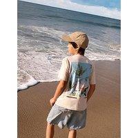 Abercrombie & Fitch Boys Back Shot Short Sleeve T-Shirt - Beige