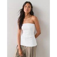 The Very Collection Heavyweight Bandeau Top - White