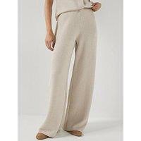 Only Onlvicki Wide Leg Co-Ord Trousers - Pumice Stone