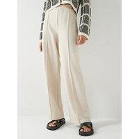 Only Atlas Wide Leg Trousers - Cream