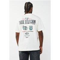 True Religion Sport Logo Back Graphic T-Shirt - Off White