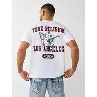 True Religion Mesh Buddha Back Graphic T-Shirt - White