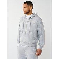 True Religion Buddha Back Graphic Hoodie - Grey