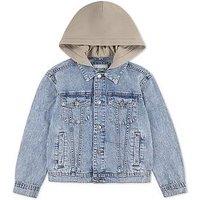 Abercrombie & Fitch Boys Hooded Denim Jacket - Blue