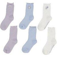 Abercrombie & Fitch Girls 3 Pack Half-Crew Ruffle Socks