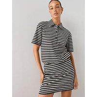 The Very Collection Stripe Mini Skirt Co-Ord - Black/Grey