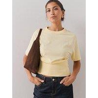 The Very Collection Rib Waistband Top - Yellow