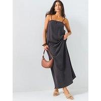 Jdy Cheesecloth Maxi Dress - Washed Black