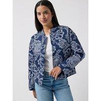 Jdy Jdyfia Quilted Shacket - Blue