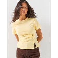 Jdy Jdytessa Short Sleeve Top - Yellow