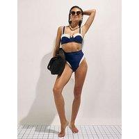 River Island Cblock Shaping Bikini Top - Blue