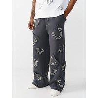 True Religion Big T Baggy Fit Joggers - Black